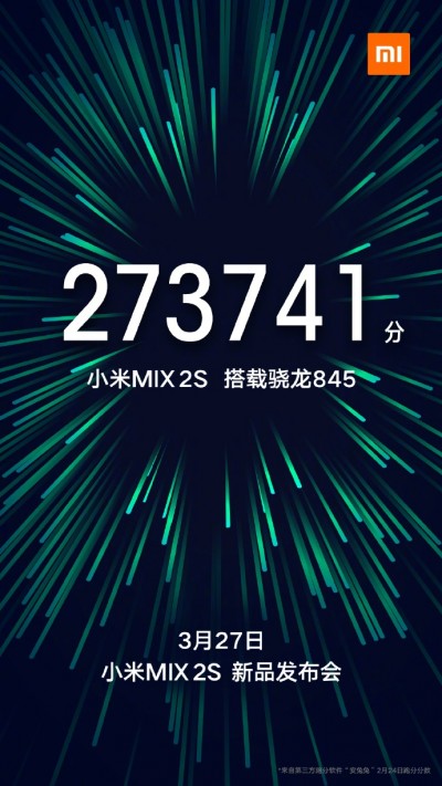 Xiaomi Mi Mix 2s için Snapdragon 845'li reklam