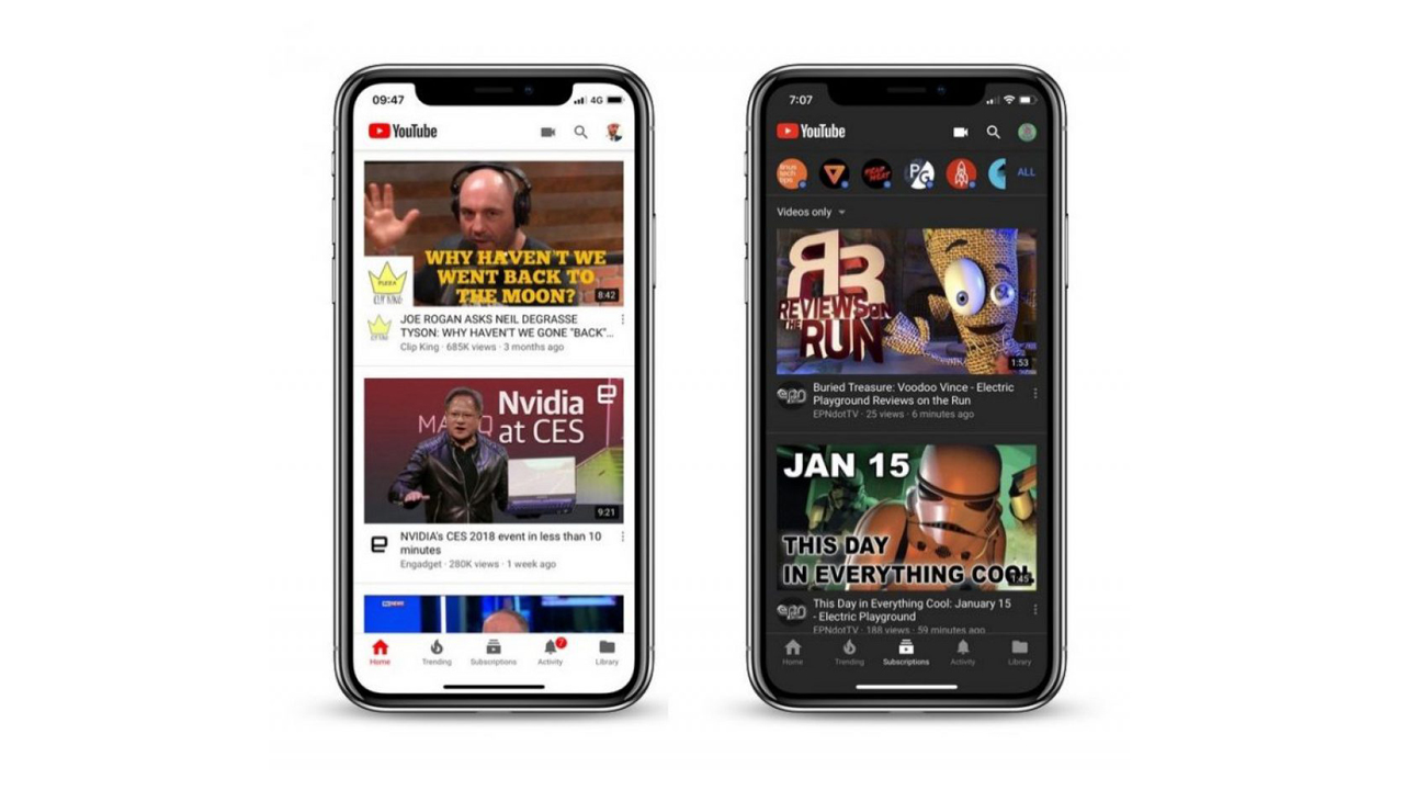 YouTube Koyu Tema
