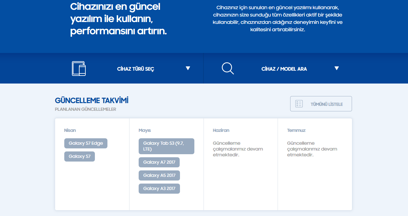 Samsung Galaxy S7/S7 edge Oreo güncellemesi yakında