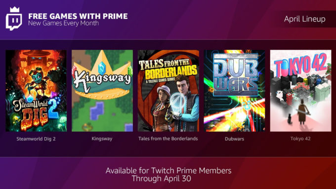 Twitch Prime Nisan 2018