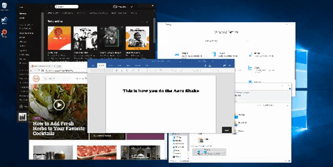 Tek hareketle masaüstünüzdeki karmaşadan kurtulun! Windows
