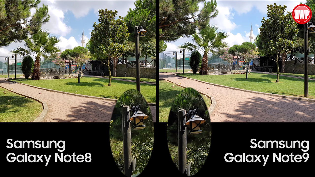Samsung Galaxy Note9 vs Samsung Galaxy Note8 kamera karşılaştırması