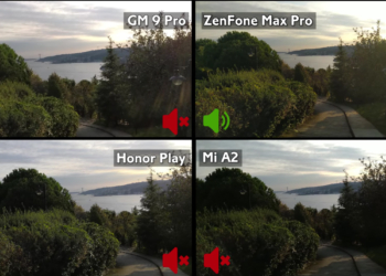 Honor Play, GM 9 Pro, Mi A2, Zenfone Max Pro video karşılaştırma