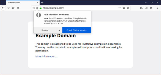 Firefox yakın zamanda ziyaret edilen sitelerdeki gizlilik ihlallerini gösterecek