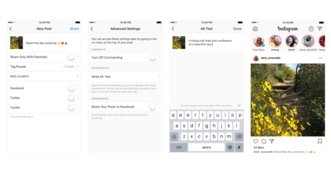 Instagram'dan görme engelliler için yeni özellik