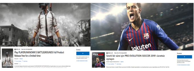 PUBG ve PES 2019 artık Xbox One’da ücretsiz