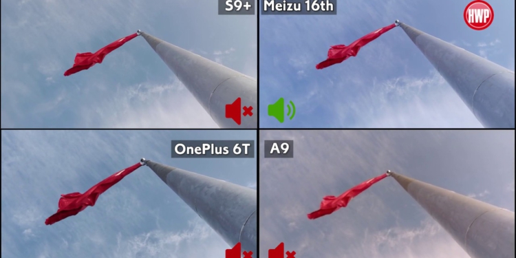 OnePlus 6T, Galaxy A9, Galaxy S9+ ve Meizu 16th video karşılaştırma!