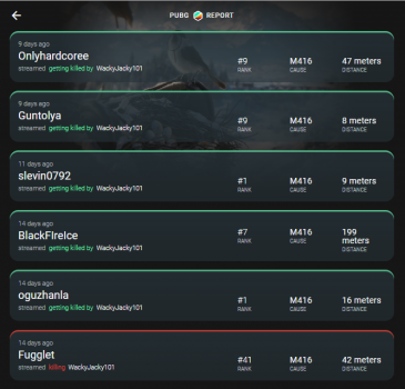 PUBG Report yayıncı ile karşılaşırsanız haber veriyor