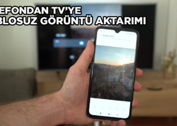 Telefondan TV'ye kablosuz görüntü aktarımı