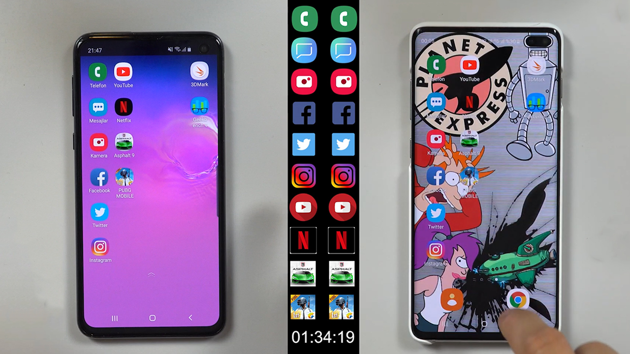 Hız Testi | Samsung Galaxy S10e vs. Samsung Galaxy S10+