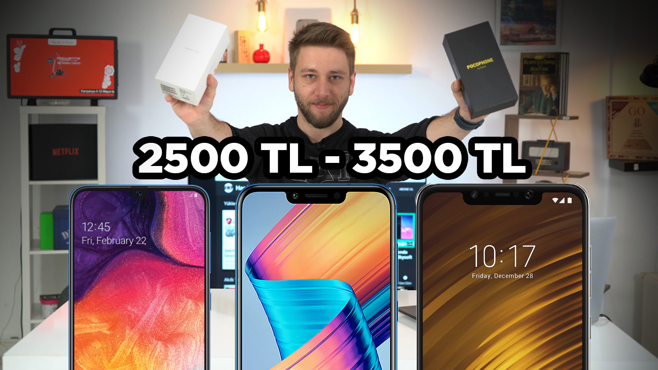 2500 - 3500 TL arası en iyi akıllı telefonlar 2019