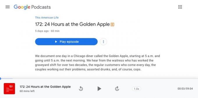 google podcast doğrudan çalma