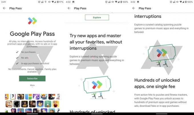 Google, Play Pass abonelik servisini test ediyor
