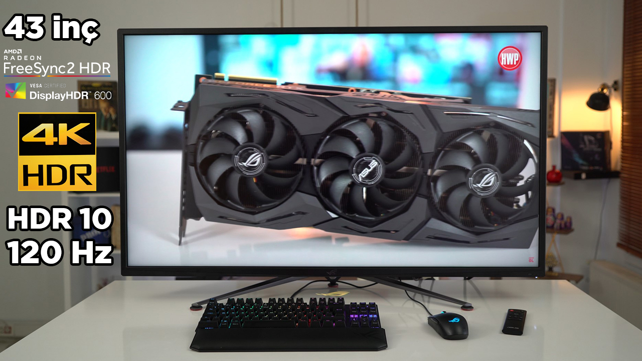 Televizyon gibi monitör! | ROG Strix XG438Q (43 inç, 4K, HDR, 120 Hz)