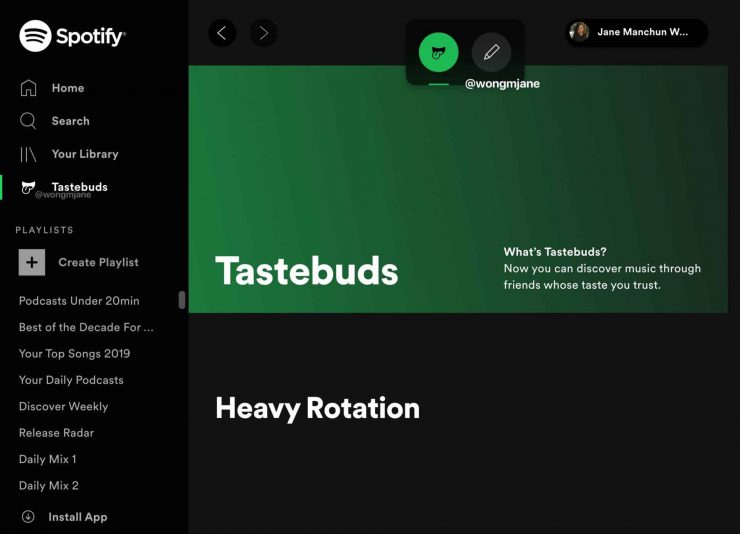 spotify dan siki dostlar icin yeni ozellik tastebuds hardware plus hwp