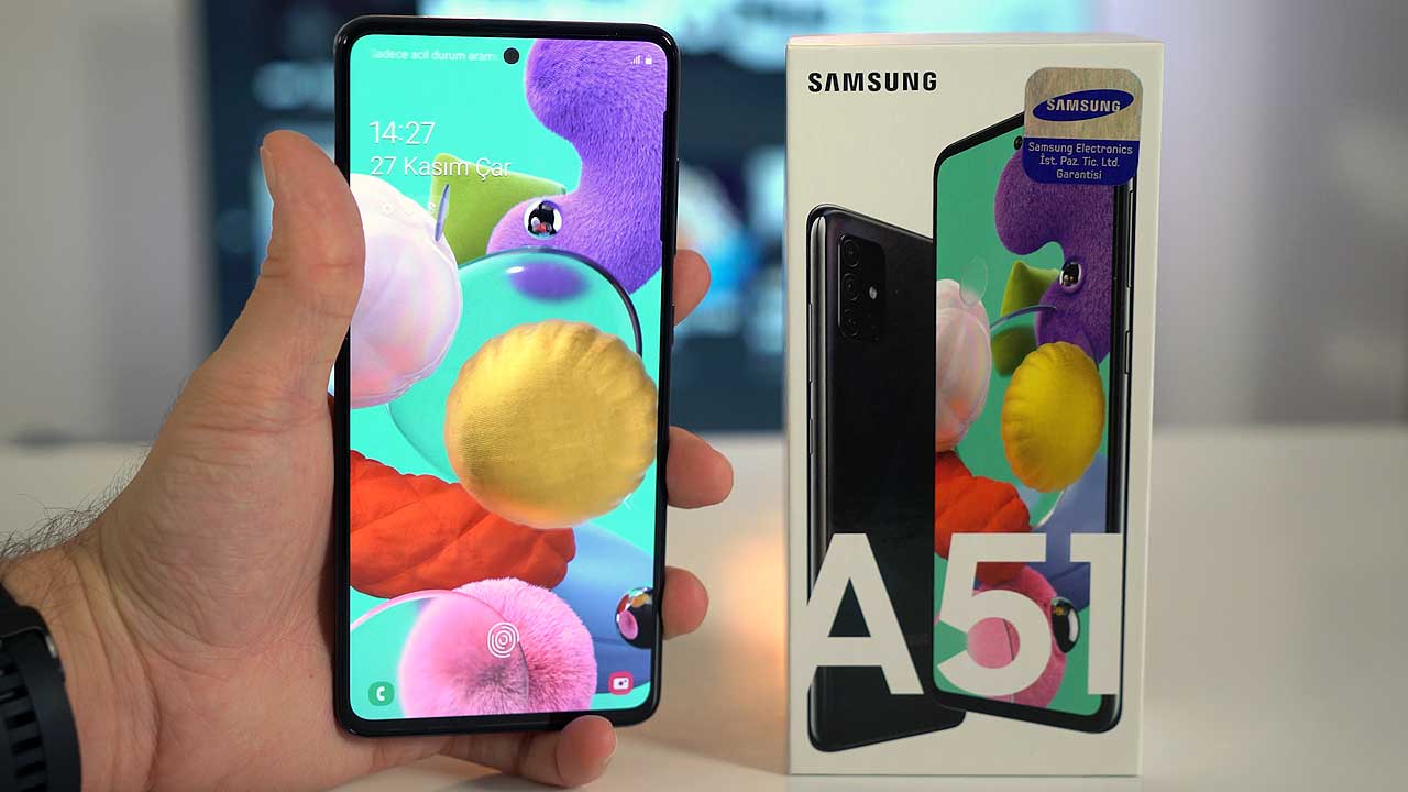 Samsung Galaxy A51 kutu açılışı