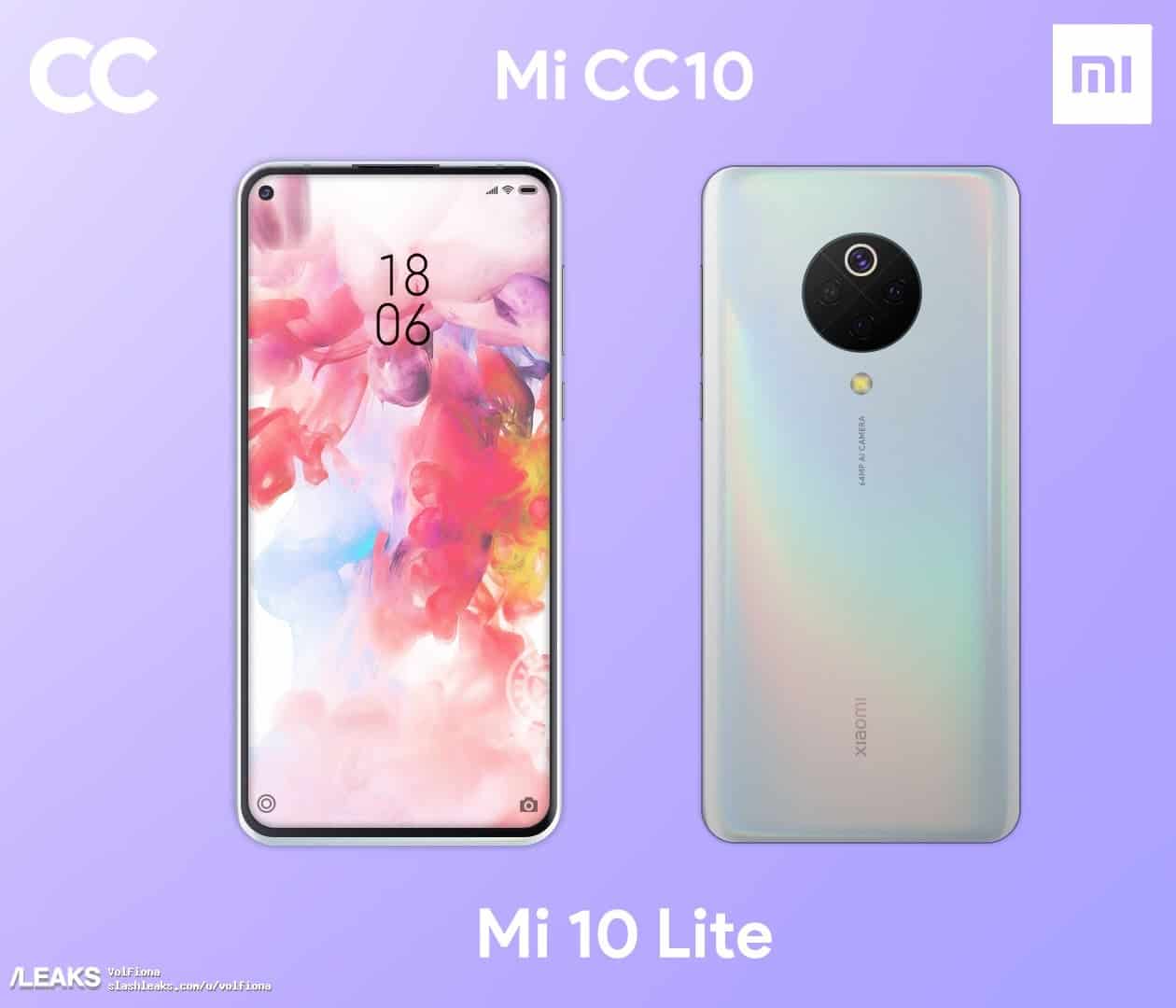 xiaomi mi 10 lite hakkında ilk sızıntılar