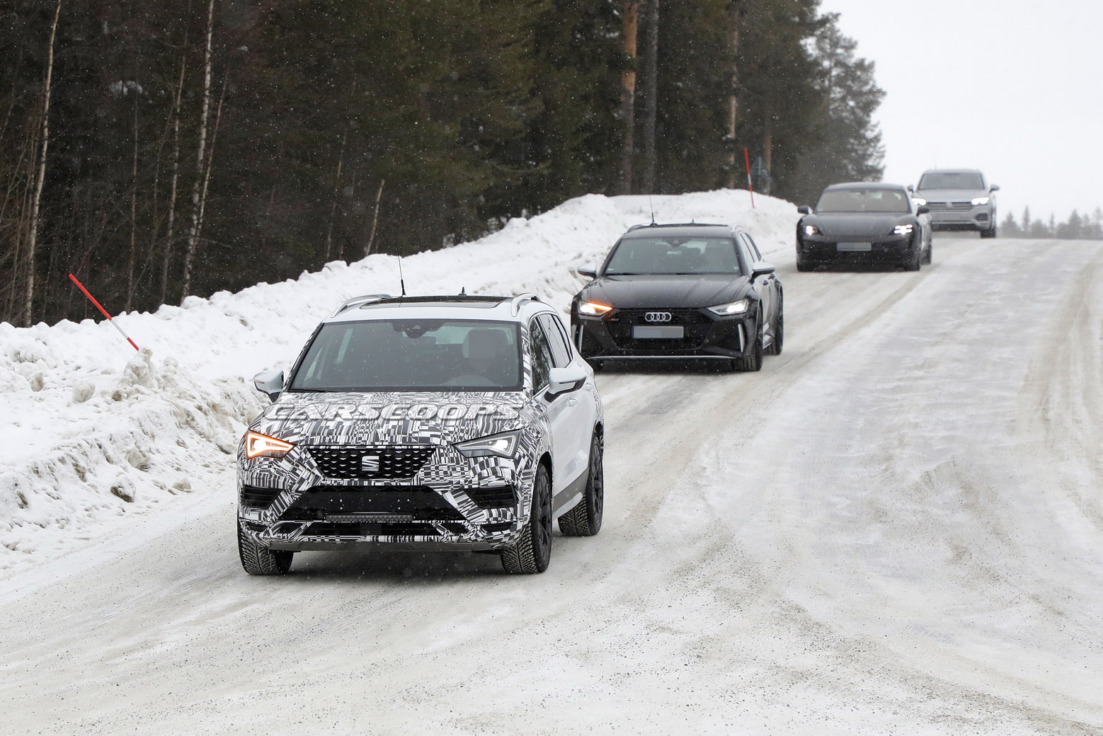 2021 Seat Ateca, kamuflajlı haliyle test edilirken görüntülendi