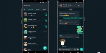 whatsapp karanlık mod android
