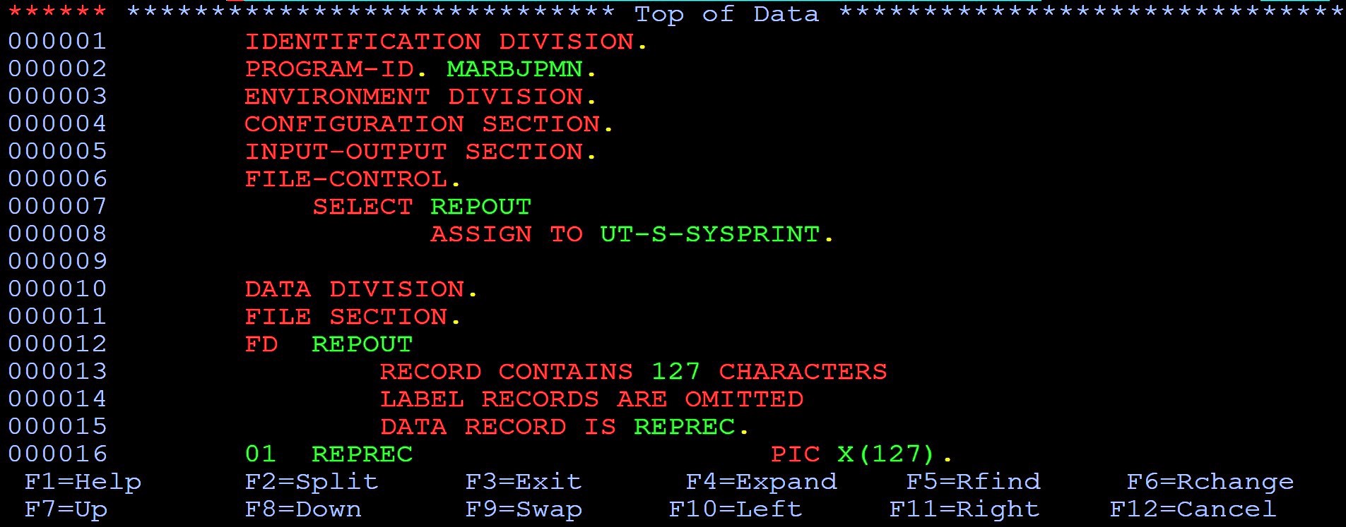 2 program x86. COBOL язык программирования. Кобальт язык программирования. Код на языке COBOL. COBOL яп.