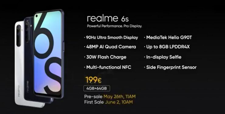 Realme 6s özellikleri