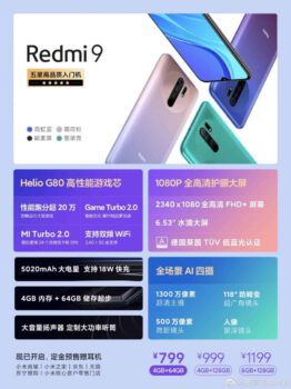 Redmi 9 teknik özellikler