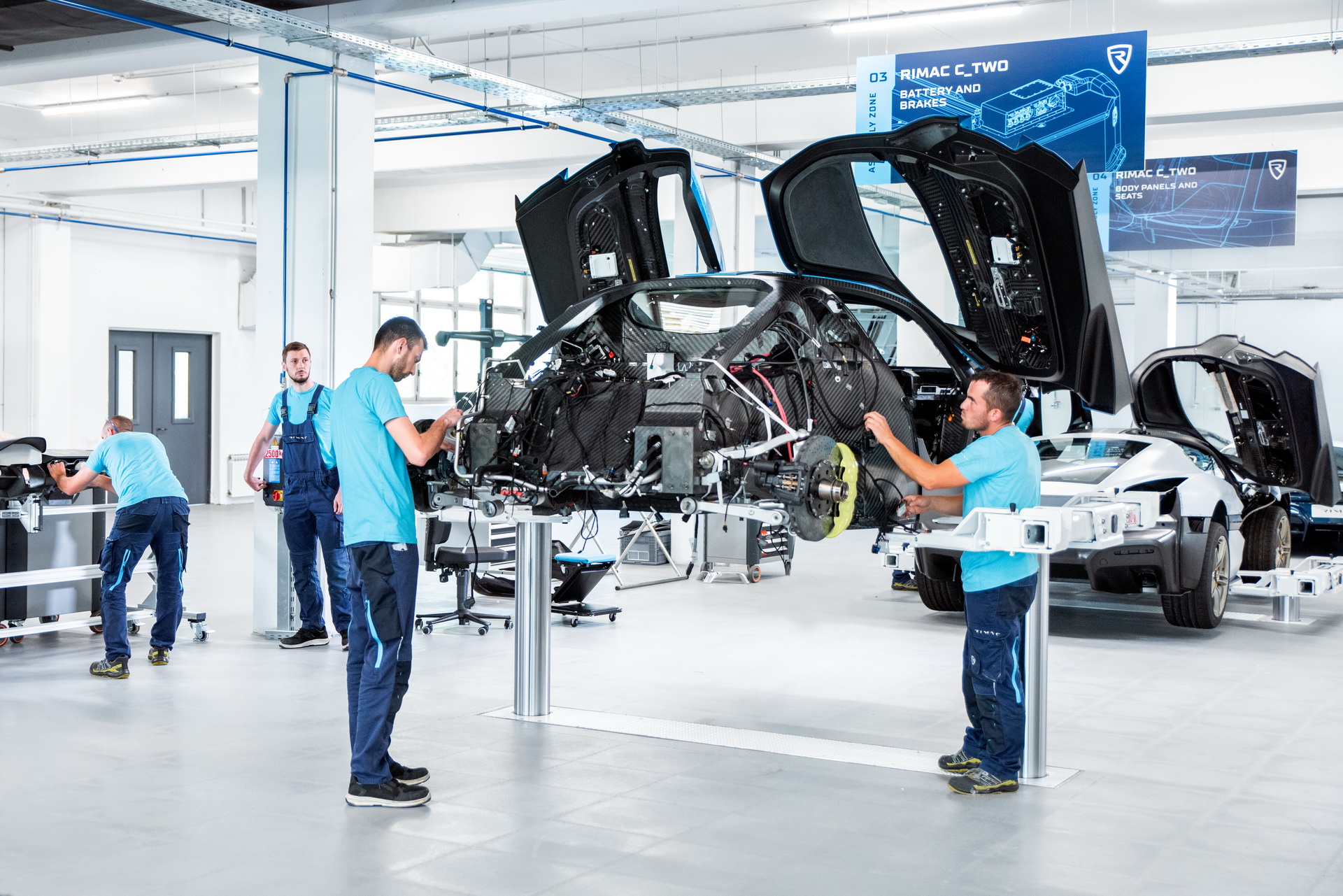 Rimac, elektrikli hiper arabası için üretim hattı kurdu!