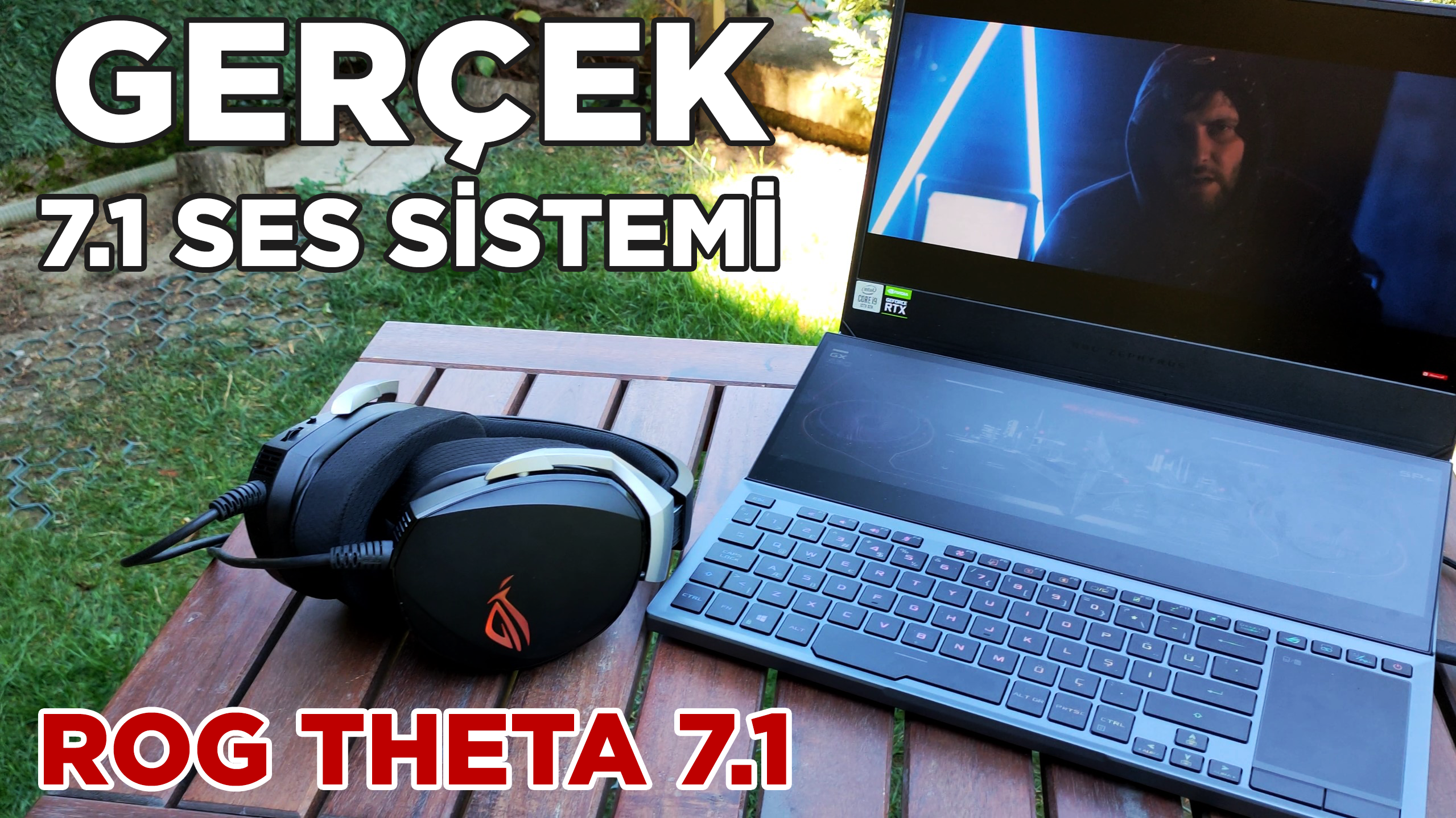 İçinde GERÇEK 7.1 ses sistemi olan kulaklık: ROG Theta 7.1