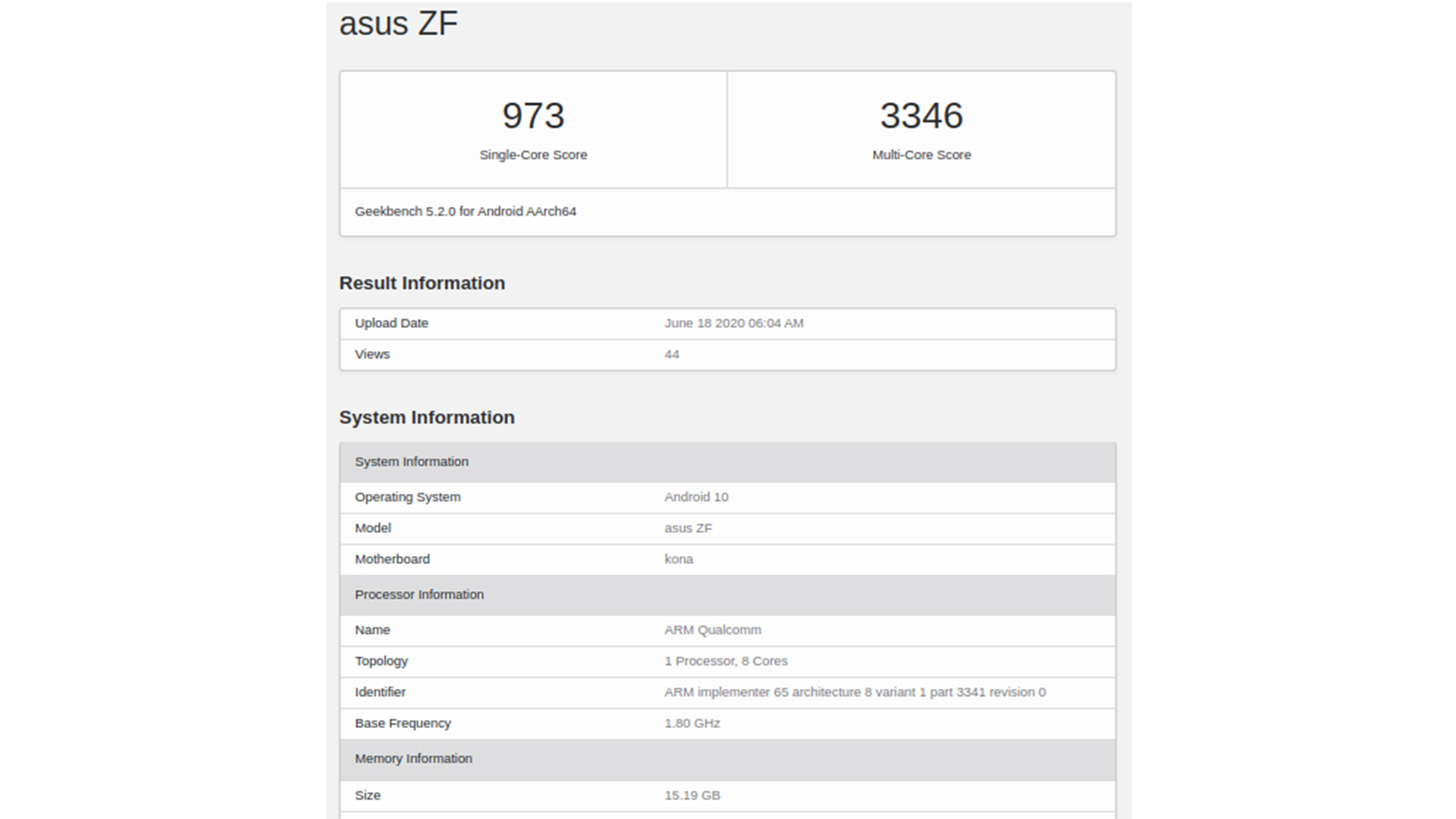 ASUS ZenFone 7 Geekbench'te görüntülendi!