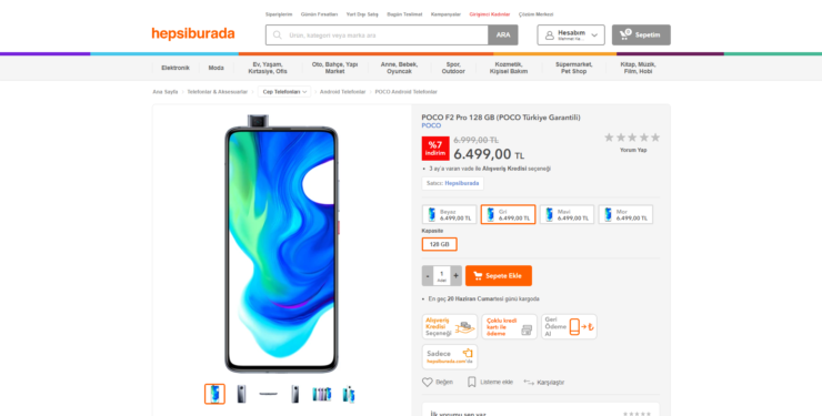 Poco F2 Pro Türkiye fiyatları -1