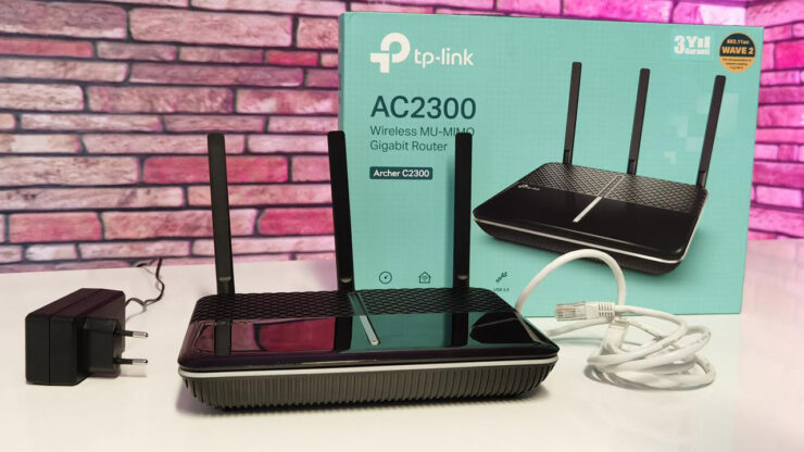 TP-Link Archer C200 inceleme kutu icerigi