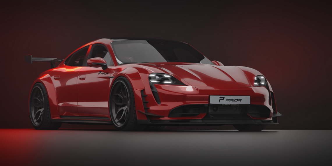 Prior Design'dan Porsche Taycan Turbo S için gövde kiti!