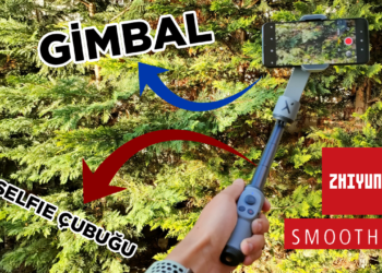 SELFIE ÇUBUĞU OLAN GİMBAL: Zhiyun Smooth X