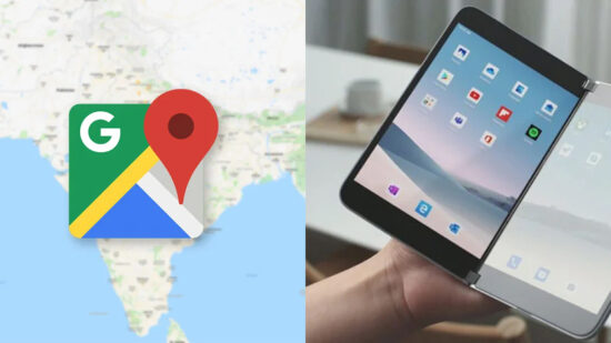 Google Haritalar Surface Duo