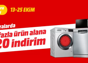 MediaMarkt'ta ikinci beyaz eşya %20 indirimli!