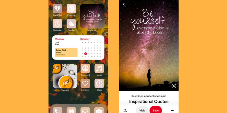 Pinterest, iOS 14 widget’ları ile arayüzü daha ‘estetik’ hale getiriyor!