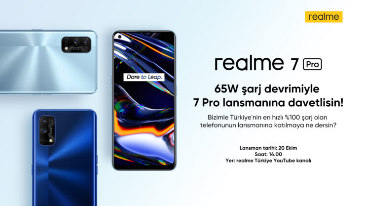 Realme 7 Pro, ülkemizde yarın tanıtılıyor