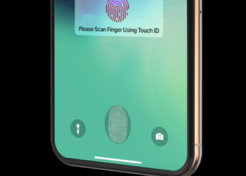 Ekrana gömülü Touch ID