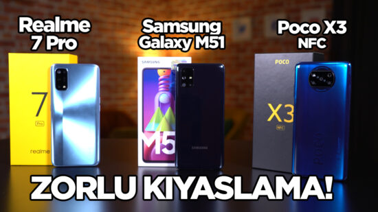Poco X3 NFC vs Realme 7 Pro vs Galaxy M51