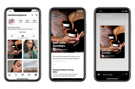 Instagram, genişletilmiş kılavuzları ürünleri, yerleri ve gönderileri öne çıkarıyor