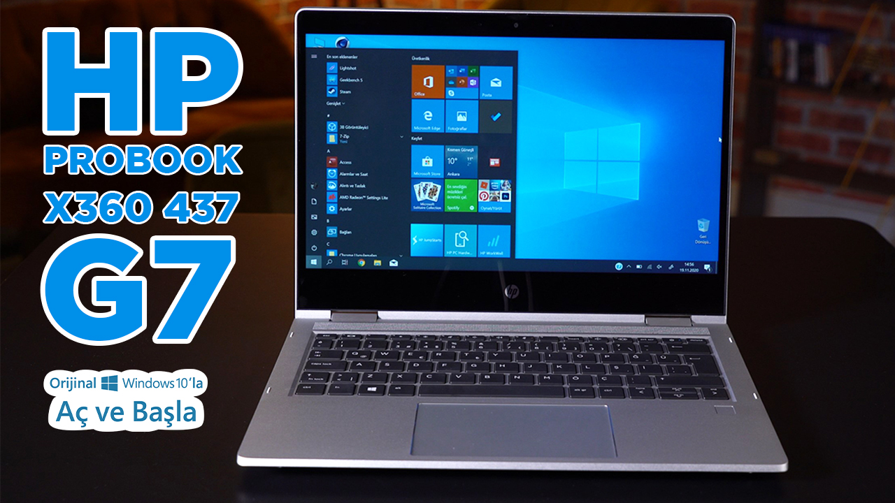 Windows 10’lu HP Probook X360 435 G7 incelemesi | Şaşırtıcı derecede iyi!