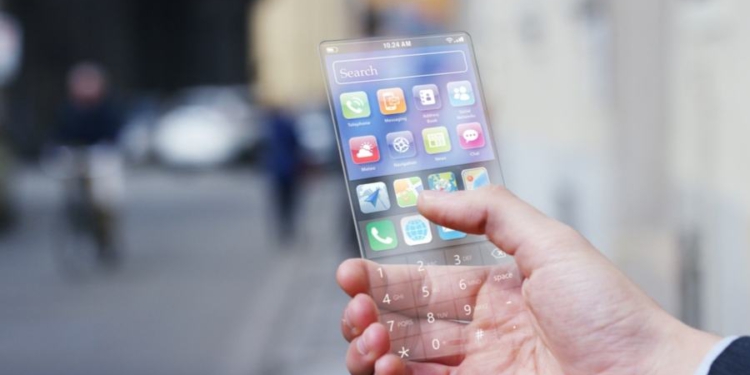 Samsung şeffaf ekranlı telefon