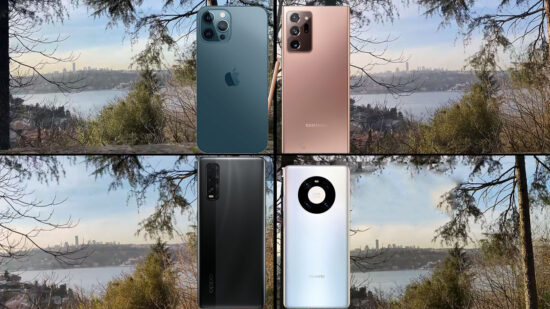 iPhone 12 Pro Max, Mate 40 Pro, Note20 Ultra ve Find X2 video karşılaştırma