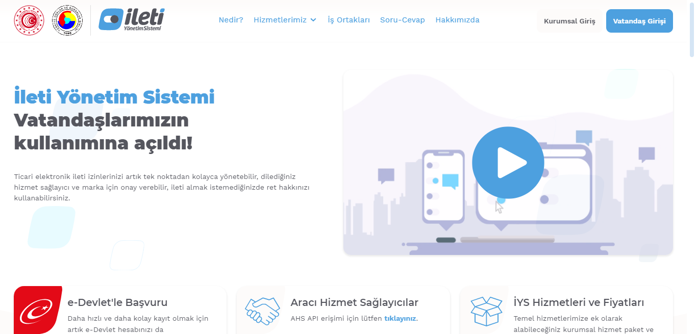 ileti yönetim sistemi iys