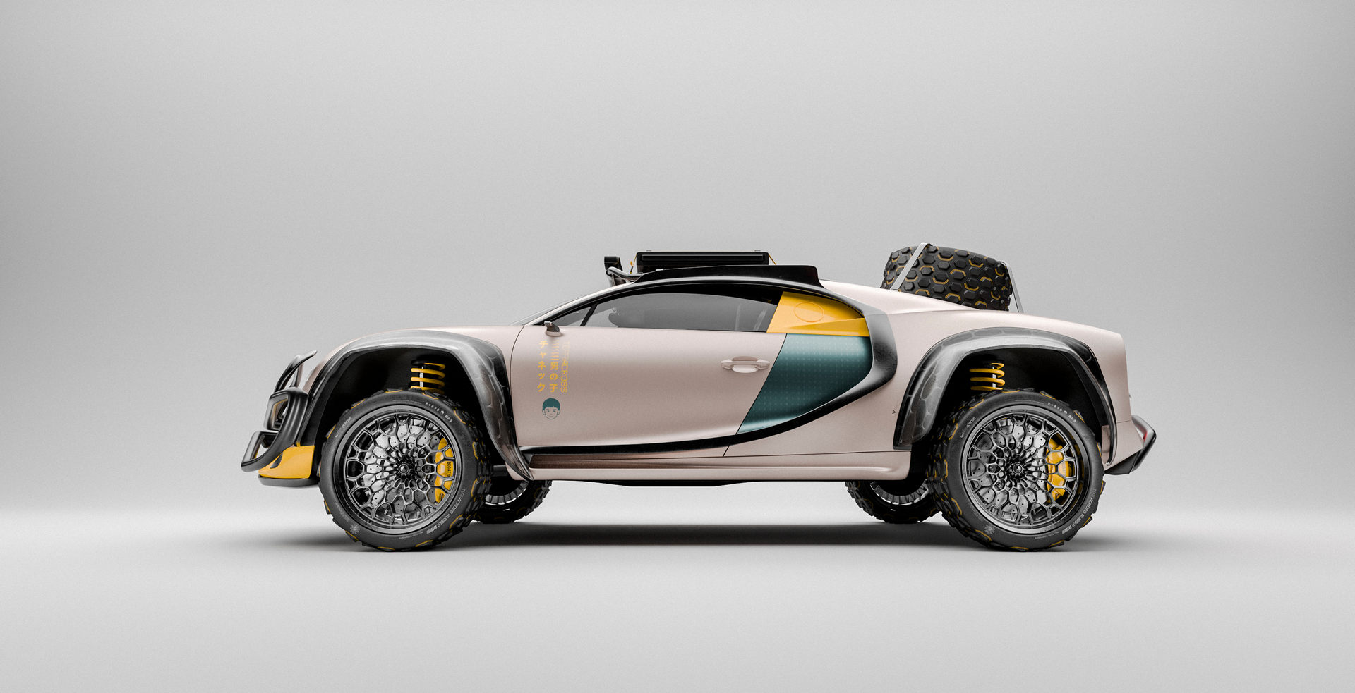 Bugatti Chiron, off-road versiyonuna sahip olsa nasıl görünürdü?