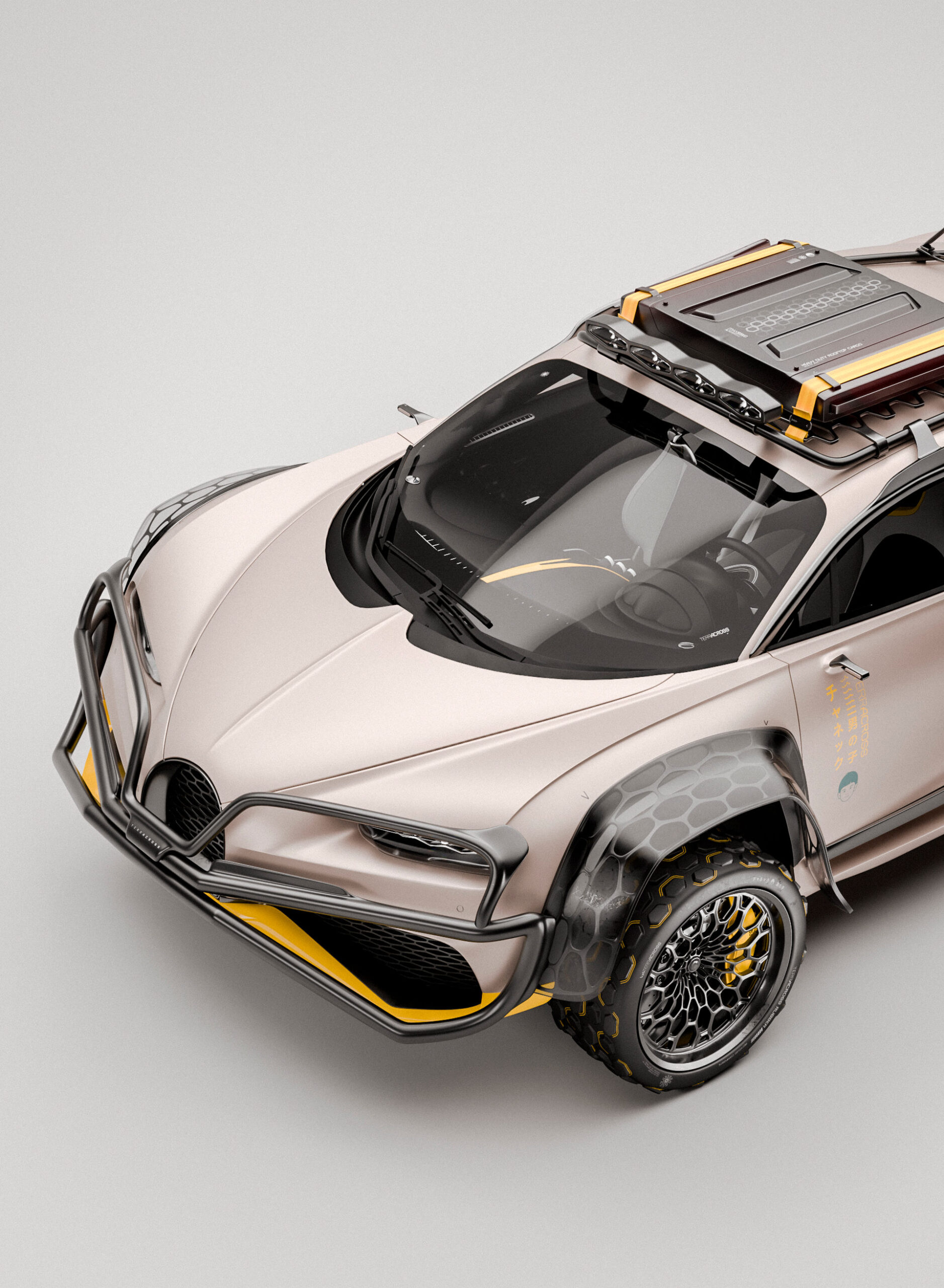 Bugatti Chiron, off-road versiyonuna sahip olsa nasıl görünürdü?