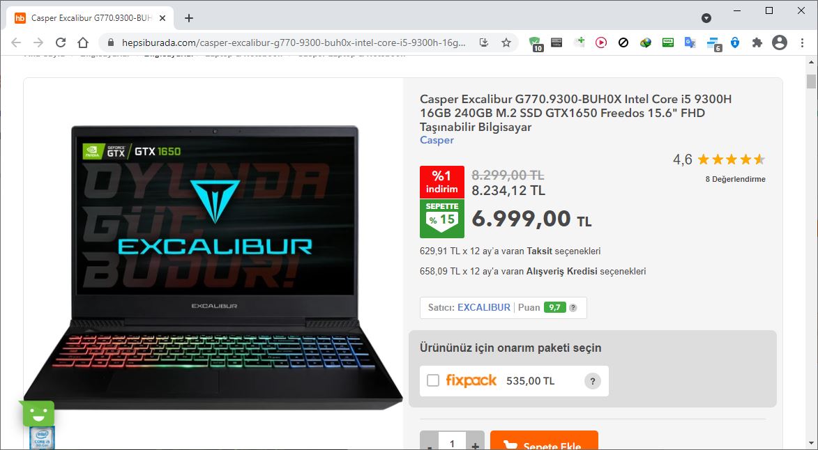 Casper Excalibur G770