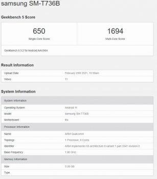 Samsung Galaxy Tab S7 Lite