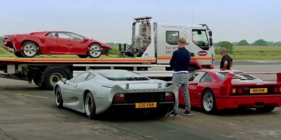 30 yaşındaki Jaguar XJ220'nin, 330 km/s'lik talihsiz hız denemesi!