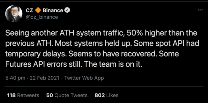 Binance Ethereum işlemlerini durdurdu!